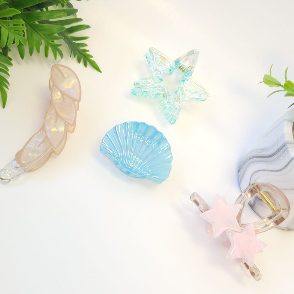 ✨Bundle 4 PCS | NEW Assorted Hair Clips| Cute Claw Clips | Everyday Accessories✨